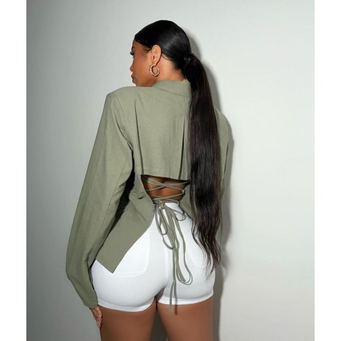 Blazer posterior con Tiras